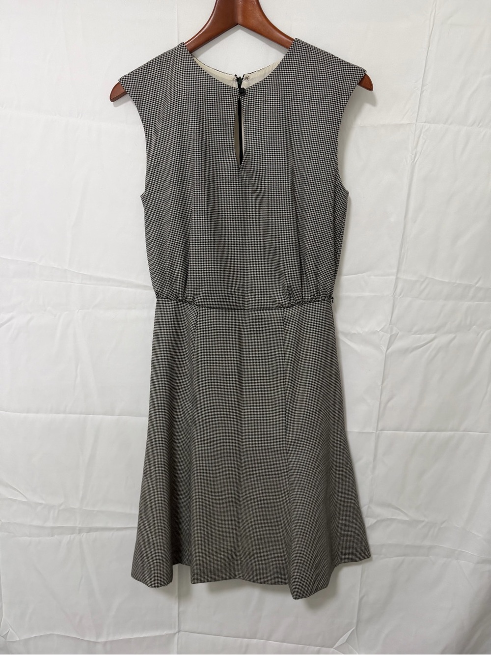 Carolina Herrera Black and Gray Sleeveless Midi Dress